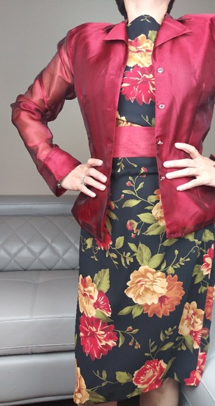 DAVID WARREN DRESS!!❤❤ E - Picture 1 of 8